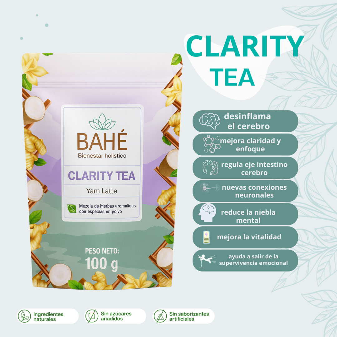 Clarity Tea (mezcla funcional) - para desinflamar el cerebro, claridad mental , emociones , (producto NUEVO)