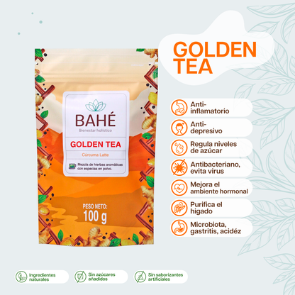 Golden Tea (Curcuma latte) - Una mezcla perfecta para nutrir el organismo (envio gratis)