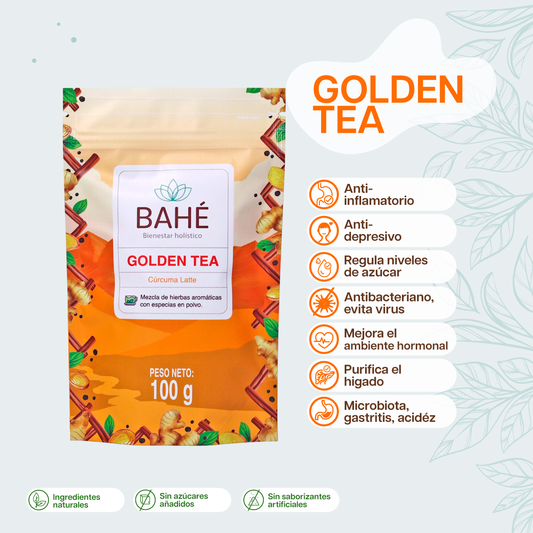 Golden Tea (Curcuma latte) - Una mezcla perfecta para nutrir el organismo y mejorar la salud digestiva.