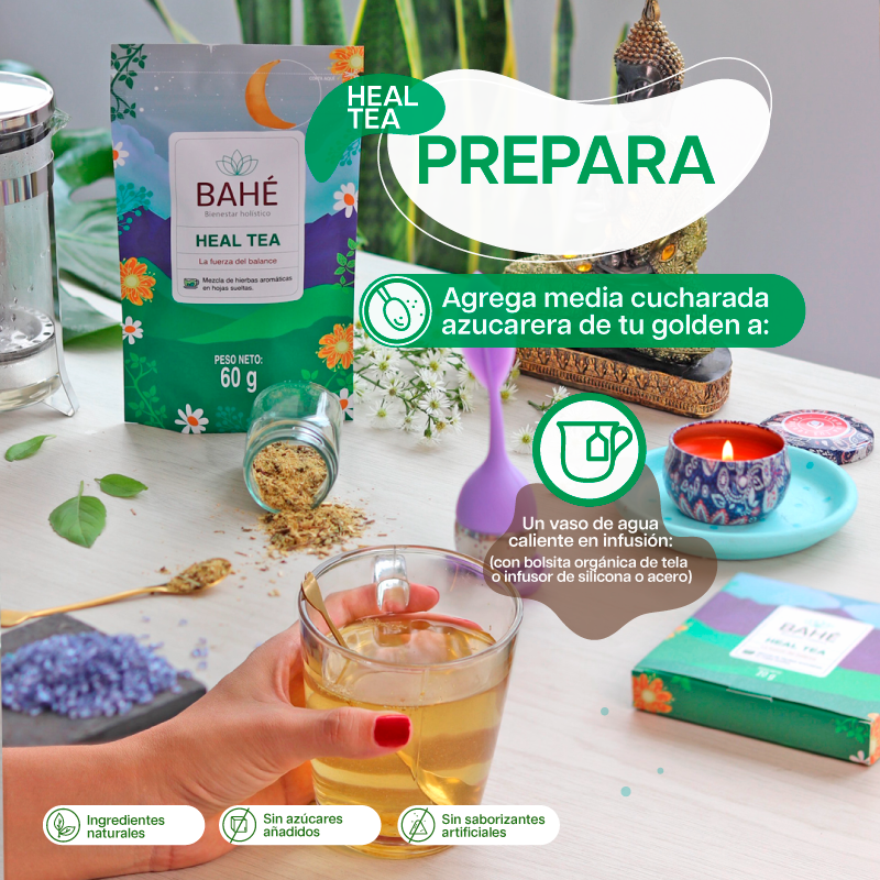 Heal Tea (Estrés, sueño, ansiedad) - La solución natural perfecta para regular tu cuerpo y mente a diario.