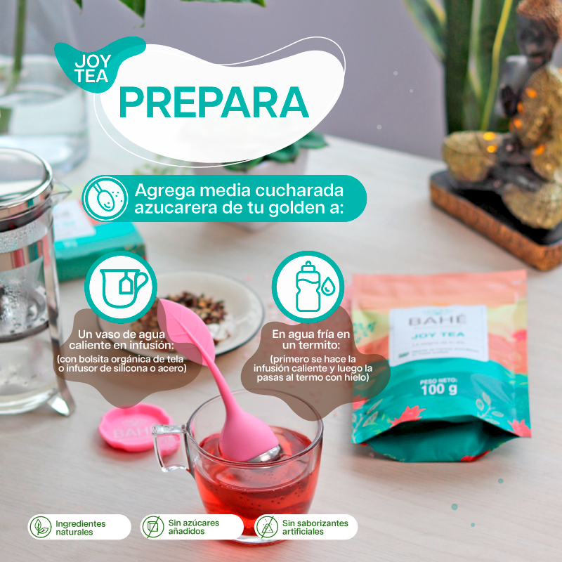 Joy Tea (Colon irritable) - la solución perfecta si sufres de inflamación abdominal, dificultad para digerir los alimentos y estreñimiento regular.